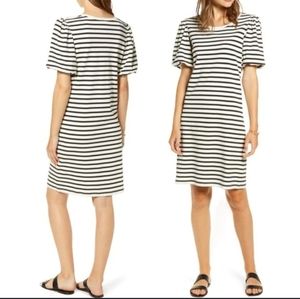 Rachel Parcell striped dress short sleeves size medium